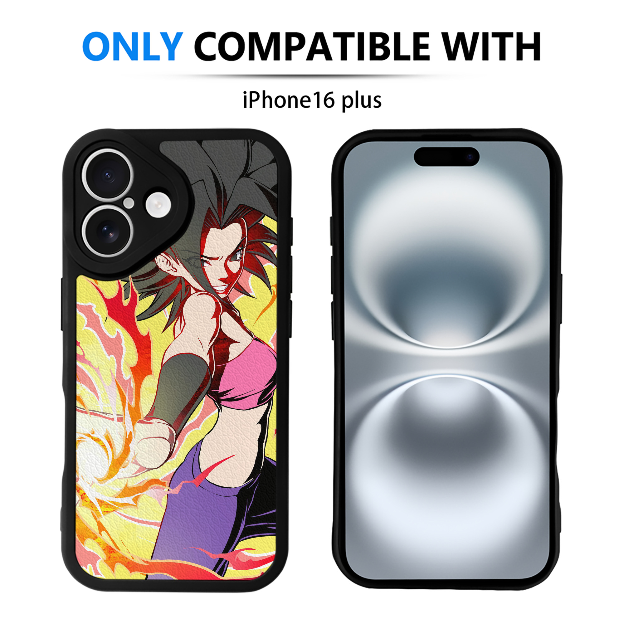（画像用） ドラゴンボール DRAGON BALL 【iPhone 16シリーズ対応】シリコンスマホケース（レザー調） 材質：シリコン